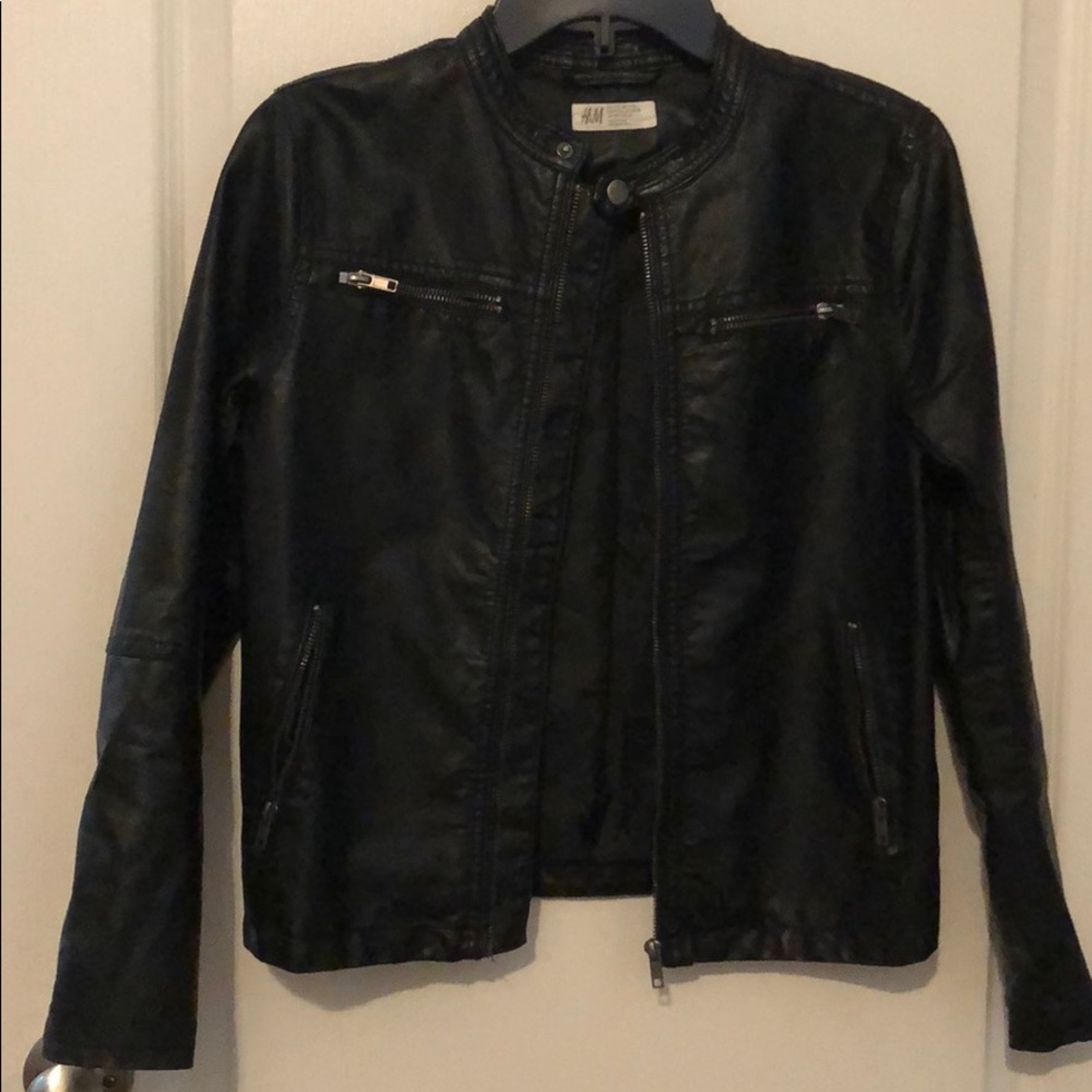 H&M Leather Jacket 11-12Y